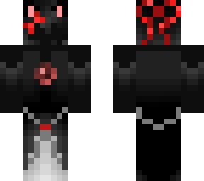 zuy enderyt cat girl short hair without eyes (dark red ender princess)