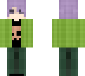 casual boy - green jacket - skull