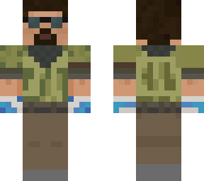CSGO Steve with Amphibious Sports Gloves | Minecraft Skin