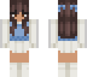 girl with blue sweter