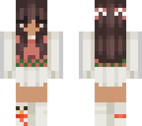 girl with blue sweter chrismas version