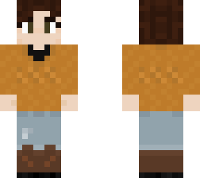 orange sweater