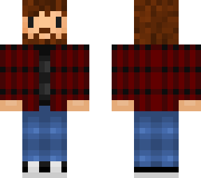 beard flannel shirt
