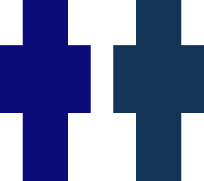 blue and grey