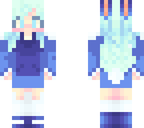 blue bunny apron