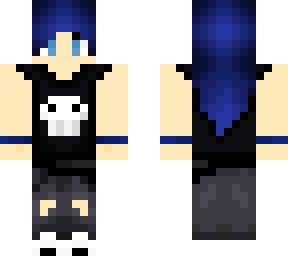 blue haired girl