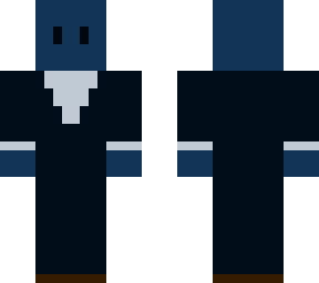 blue man with suit