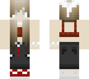 brown haired girl (red)