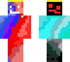 red blue black angle
