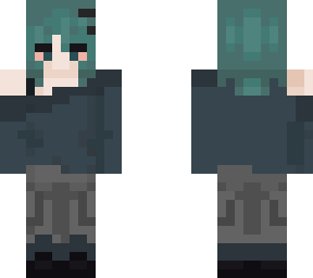 teal hair alt girl