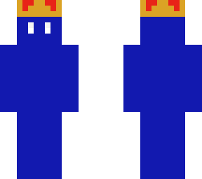 blue dude with a crown