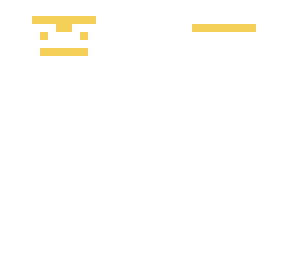 og larri but yellow face and remove tie and drw yellow long line around