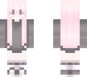 pink hair black hoodie
