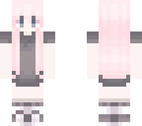pink hair black oversized tshirt