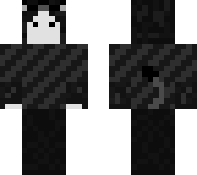 black and white