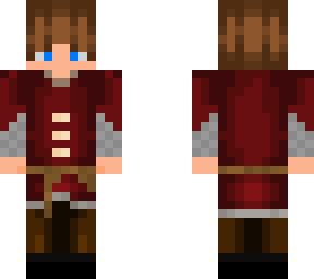 medieval boy, red