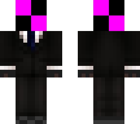 black suit template (dark blue tie)