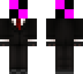 black suit template (red tie)