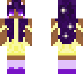 cat girl yellow dress