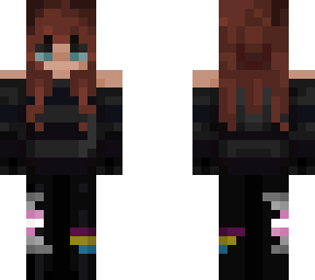 demi pan girl with dark sweater <33