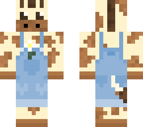 giraffe with overalls