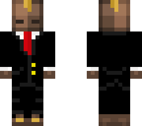 mr box skins in a suit