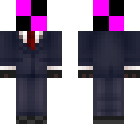 navy blue suit template (red tie)