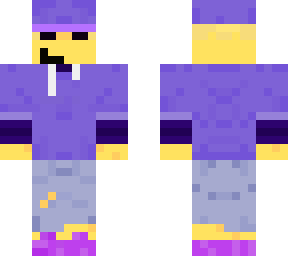 cool guy with purple slippers
