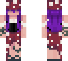 purple hair mushgirl