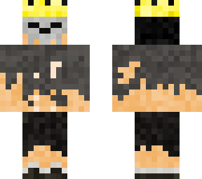 skull mask with a crown