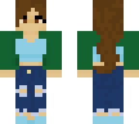 wintry girl w/ jeans idk it was fun to make