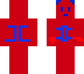 red blue with ears blue