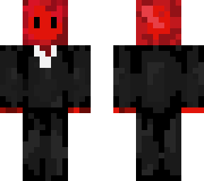 red suited man