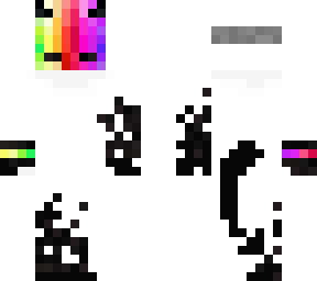 colorful white demon
