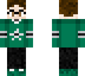 hockey fan with glasses