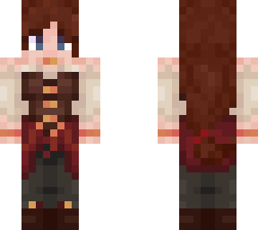 pirate girl brunettte
