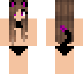purple cat demon girl