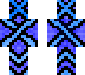 blue and red crosses.