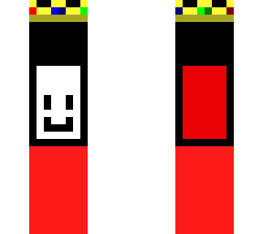 minecraft red and black blob skin