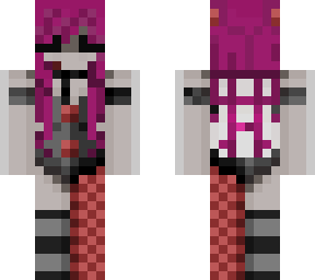 pink hair clown girl