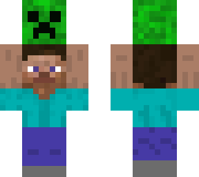 steve carrying creeper