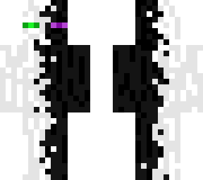 white and black enderman