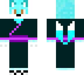 cyan kitsune