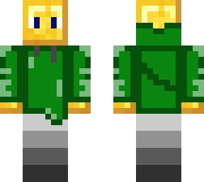 gold block person