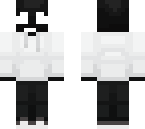 hoodie boy in black and white