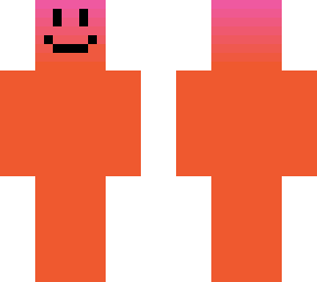 orange man with gradient on head