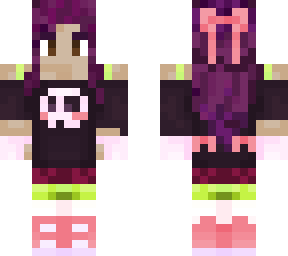 scene girl purple hair