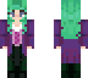 teal and purple girl