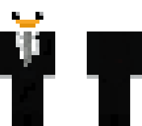 white duck/penguin in a suit