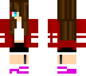 jj sister with hair over one eye